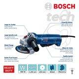 Mesin Gerinda Tangan Listrik 4" Bosch GWS 9-100 P Professional
