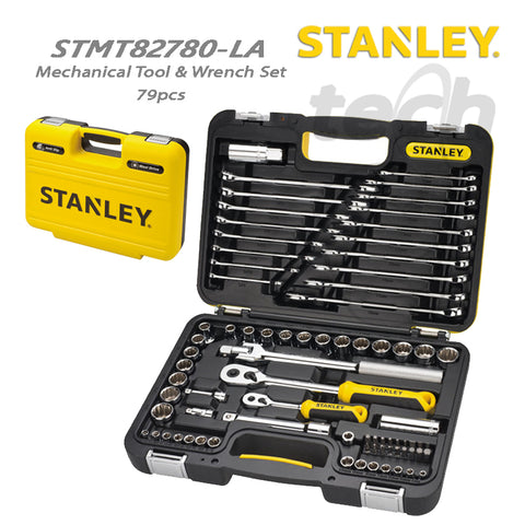 Kunci Pas Ring Mechanical Tool & Wrench Set 79pcs Stanley STMT82780-LA