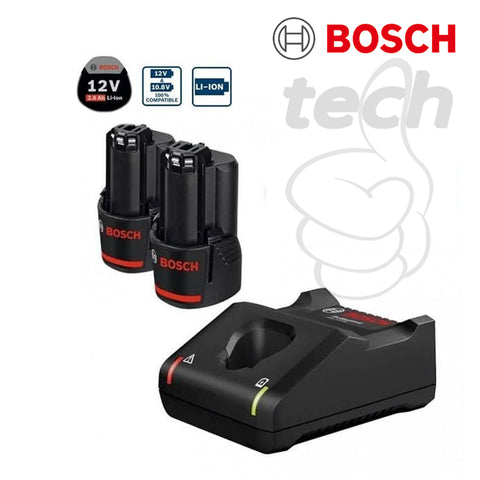 Baterai Bosch Starter Kit 12V Battery 2.0Ah with Charger