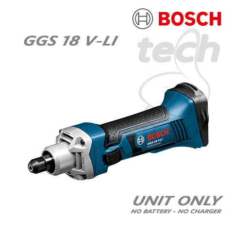 Mesin Gerinda Botol Baterai Cordless Straight Grinder Bosch GGS 18 V-Li - Unit Only