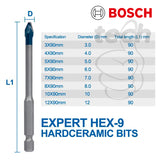 Mata Bor Keramik Keras Granit Kaca Bosch Expert Hex-9 HardCeramic