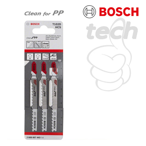 Mata Gergaji Jigsaw Blade Bosch T102D T 102 D 3pcs/Pack - Clean for PP