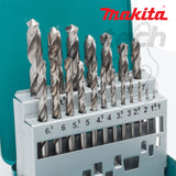 Mata Bor Besi Set Metal Drill Bits HSS-G Makita D-54025 - x19