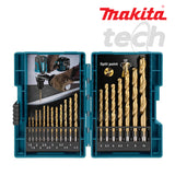 Mata Bor Besi Set Metal Steel Drill Bit Makita HSS TiN D-67527 - 19pcs/pack