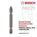 Mata Obeng Bosch Screwdriver Bits PH2/SL6 10pcs/pack - 65mm - (265)