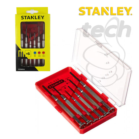 Obeng Set Mini Metal Precision Screwdriver Set Stanley STHT66039-8 - x6