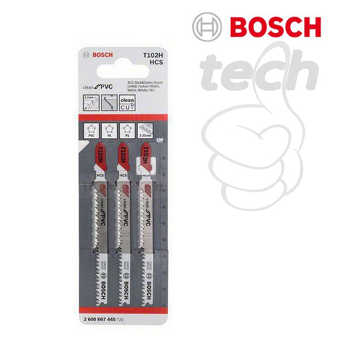 Mata Jigsaw Bosch T102H 3pcs/Pack - Clean for PVC